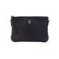 Burberry Peyton Monogram Black Leather Pouch Crossbody Bag Purse