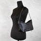 Marc Jacobs Tempo Small Black Smooth Leather Hobo Convertible Shoulder Bag Purse