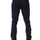 Navy Blue Skinny Chino Mid Waist Men Pants