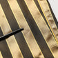 Gold Black Stripes Satin Tapered Leg Pants