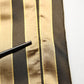 Gold Black Stripes Satin Tapered Leg Pants