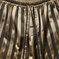 Gold Black Stripes Satin Tapered Leg Men Pants