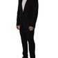Black Crystal Embellished 2 Piece Suit