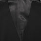Black Wool Single Breasted Waistcoat Vest