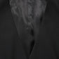 Black Wool Single Breasted Waistcoat Vest