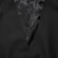 Black Wool Single Breasted Waistcoat Vest