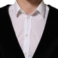 Black Cotton SingleBreasted Waistcoat Vest