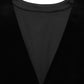 Black Cotton SingleBreasted Waistcoat Vest