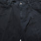 Black Cotton Mid Waist Skinny Men Denim Jeans