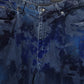 Blue Tie Dye Cotton Men Straight Denim Jeans
