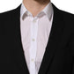 Black Wool Slim Fit Formal 2 Piece Men Suit
