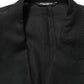 Black Linen Slim Fit Formal 2 Piece Suit