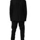 Black Linen Slim Fit Formal 2 Piece Suit