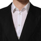 Black Linen Slim Fit Formal 2 Piece Suit