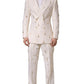 White Wool Slim Fit Formal 2 Piece Men Suit