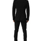 Black Wool Slim Fit Formal 2 Piece Men Suit