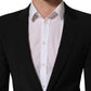 Black Wool Slim Fit Formal 2 Piece Men Suit