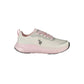 White Polyurethane Women's Sneaker