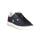 Blue Polyester Men's Sneaker