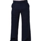Blue Linen Straight Men Dress Trouser Pants