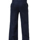 Blue Linen Straight Men Dress Trouser Pants