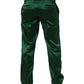 Dark Green Tapered Leg Dress Trouser Pants