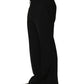 Black Wool Straight Men Dress Trouser Pants