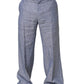 Light Blue Linen Straight Dress Trouser Pants
