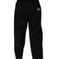 Black Mid Waist Straight Men Trouser Pants