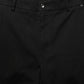 Black Mid Waist Straight Men Trouser Pants