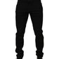 Black Cotton Stretch Skinny Men Denim Jeans