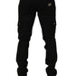 Black Cotton Stretch Skinny Men Denim Jeans
