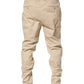Beige Re-Editon Mid Waist Tapered Men Pants