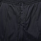 Black Nylon Straight Jogger Sweatpants Pants