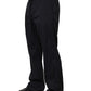 Black Nylon Straight Jogger Sweatpants Pants