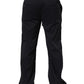 Black Nylon Straight Jogger Sweatpants Pants