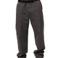 Dark Gray MidWaist Straight Men Trouser Pants