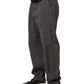 Dark Gray MidWaist Straight Men Trouser Pants