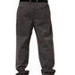 Dark Gray MidWaist Straight Men Trouser Pants
