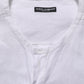 White Linen Logo Long Sleeves Casual Shirt