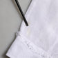 White Linen Logo Long Sleeves Casual Shirt