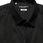 Black MARTINI Long Sleeves Linen Dess Shirt