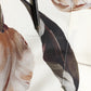 Beige Tulip Print Silk Short Sleeves Shirt