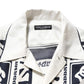 Black White Logo Bandana Short Sleeves Shirt