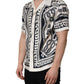 Black White Logo Bandana Short Sleeves Shirt