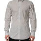 White Logo GOLD Long Sleeves Dress Shirt