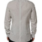 White Logo GOLD Long Sleeves Dress Shirt