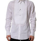 White GOLD Long Sleeves Bib Men Dress Shirt