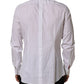 White GOLD Long Sleeves Bib Men Dress Shirt