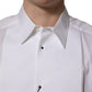 White GOLD Long Sleeves Bib Men Dress Shirt